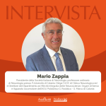 Primo piano del Professor Mario Zappia, Presidente della Società Italiana di Neurologia, per un'intervista specialistica.