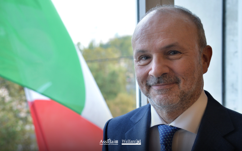 Il Ministro della Salute Orazio Schillaci durante un intervento pubblico sul tema delle spese di prevenzione e del Patto di Stabilità