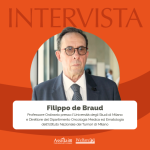 Ritratto del Professor Filippo de Braud, Direttore del Dipartimento di Oncologia Medica ed Ematologia dell'Istituto Nazionale dei Tumori di Milano, per un'intervista istituzionale.