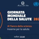 Grafica della Giornata Mondiale della Salute 2026 con i loghi del Ministero della Salute e dell’Organizzazione Mondiale della Sanità